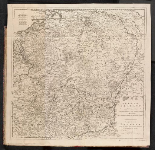 Map of Brabant, ca. 1701-1713