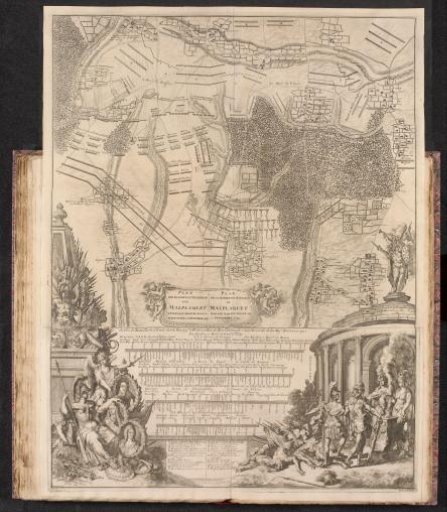 Map of the Battle of Malplaquet, 1709