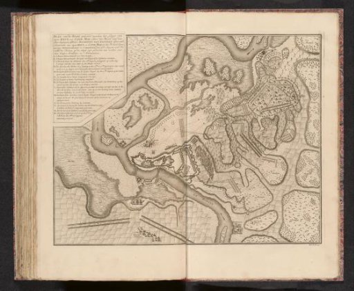 Map of the Battle of Petrovaradin, 1716