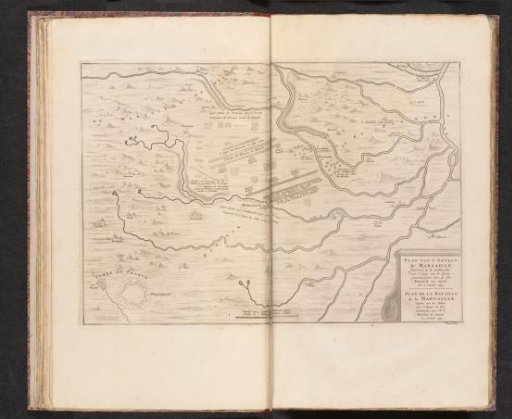 Map of the Battle of Marsaglia, 1693