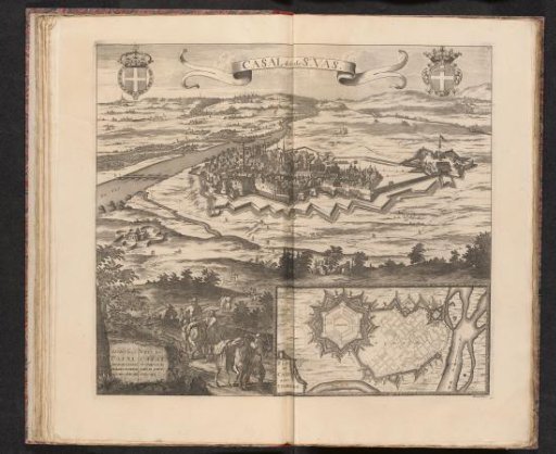 Map of Casale Monferrato, 1695