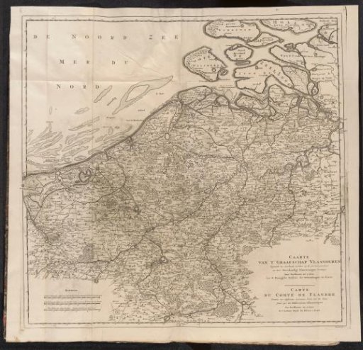 Map of Flanders, ca. 1701-1713