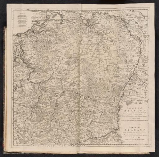 Map of Brabant, ca. 1701-1713