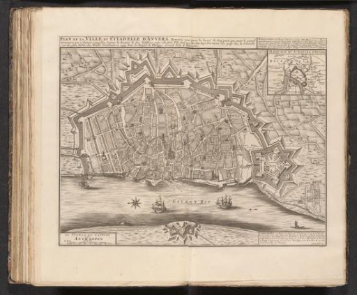 Plan of Antwerp, ca. 1701-1713