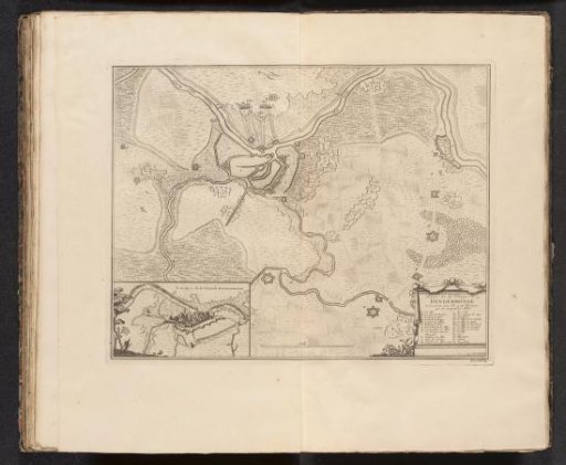 Map of the siege of Dendermonde, 1706