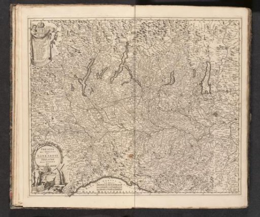 Map of the battlefield in Lombardy, 1701-1713