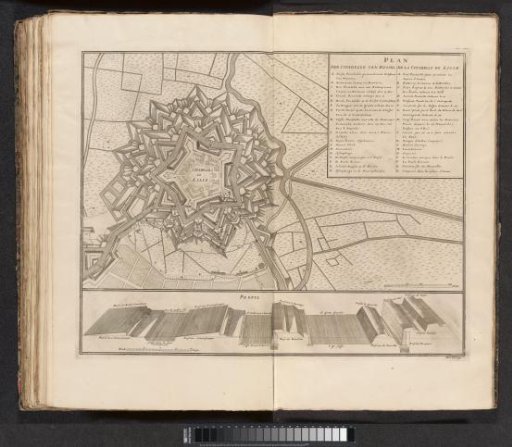 Plan of the citadel of Lille, 1708