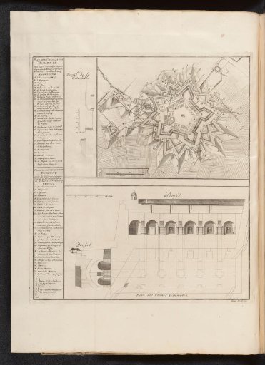 Plan of the citadel of Tournai, 1709