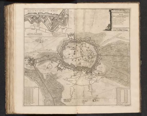 Map of the Siege of Douai, 1710