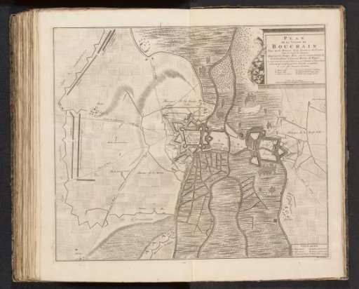 Plan of Bouchain, 1711