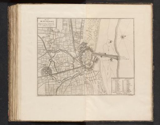 Map of Dunkirk, 1712