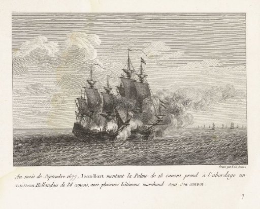 Jan Bart Conquers a Dutch Frigate, 1677