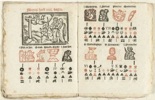 Pages with the forecast for the month of May, 1712