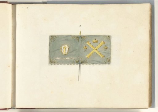 French standard captured in the Battle of Spierbach, 1703
