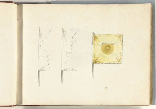 Three French flags captured in the Battle of Spierbach, 1703