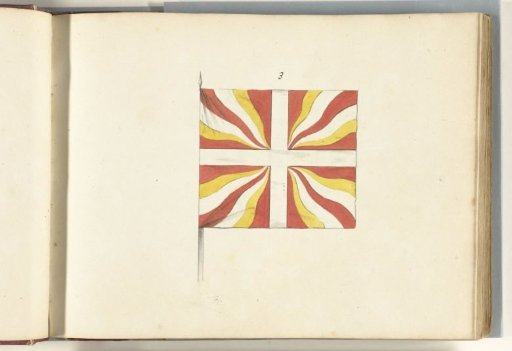 French flag captured at Ostend, 1706