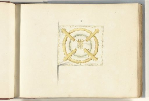 French flag captured at Ostend, 1706