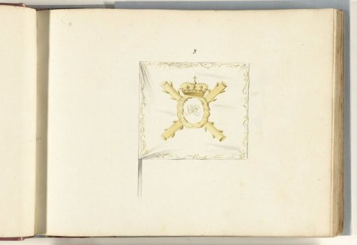 French flag captured at Ostend, 1706
