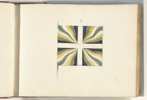 French flag captured at Huy, 1703-1705