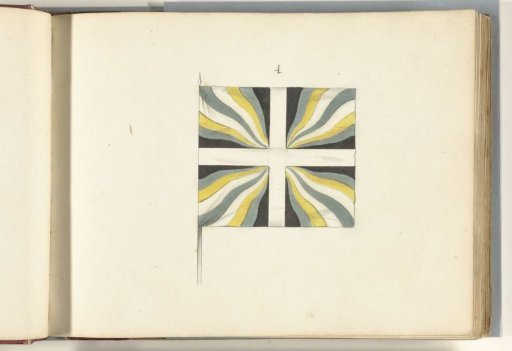 French flag captured at Huy, 1703-1705