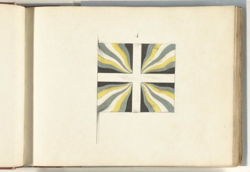 French flag captured at Huy, 1703-1705