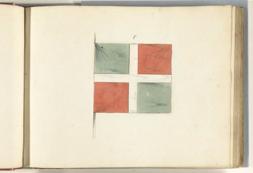 French flag captured at Ath, 1706