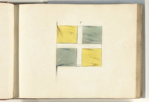 French flag captured at Ath, 1706