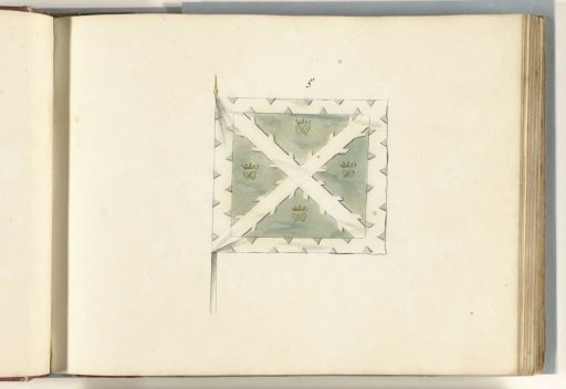 French flag captured at Ath, 1706