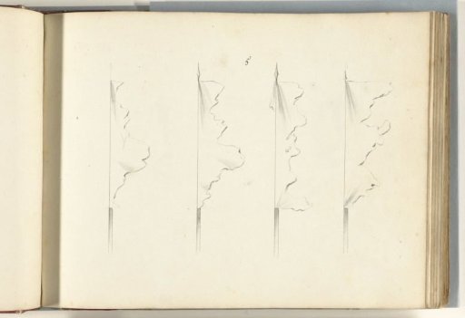 Four French flags in tatters, captured at Ath, 1706