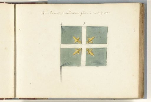 French banner captured in the Battle of Oudenaarde, 1708