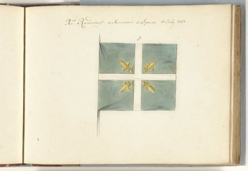 French banner captured in the Battle of Oudenaarde, 1708