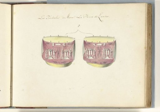 Two French kettledrums, captured in the Battle of Oudenaarde, 1708