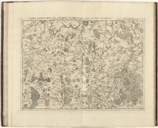 Map of the surroundings of Brussels, 1706