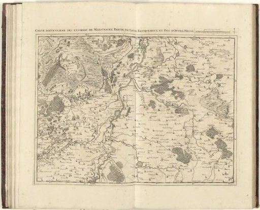 Map of Limburg with the surroundings of Maastricht, 1708