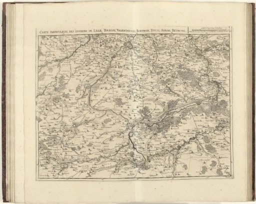 Map of Northern France, 1711