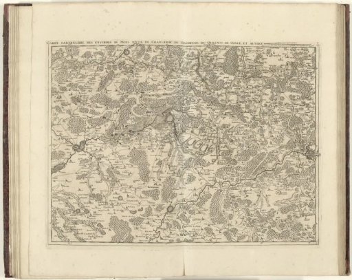 Map of Hainaut and Northern France, 1706