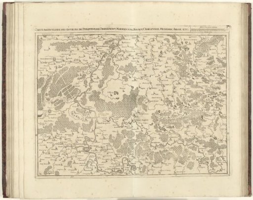 Map of Northern France, 1712