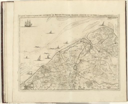 Map of West Flanders, 1707