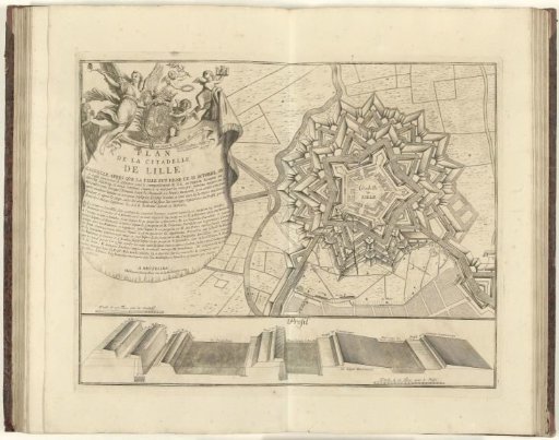 Plan of the citadel of Lille, 1708