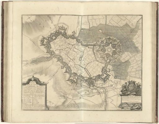 Plan of the fortifications of Lille and the citadel, 1708