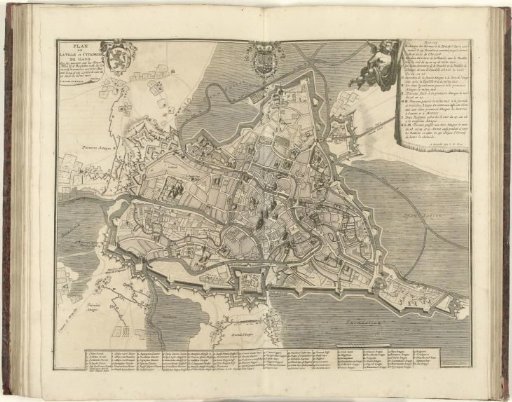 Plan of Ghent, 1708