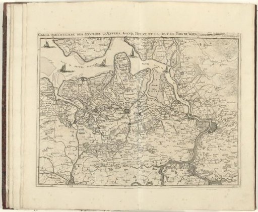 Map of North Flanders, 1708