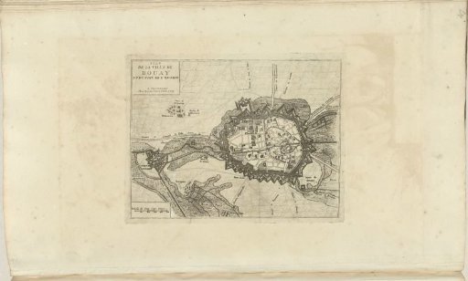 Plan of Douai, 1709