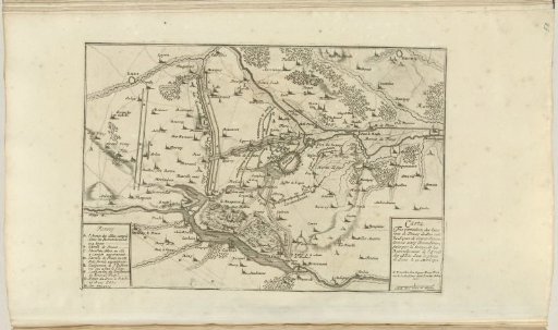Map of the surroundings of Douai, 1710