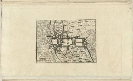 Plan of Bouchain, 1711