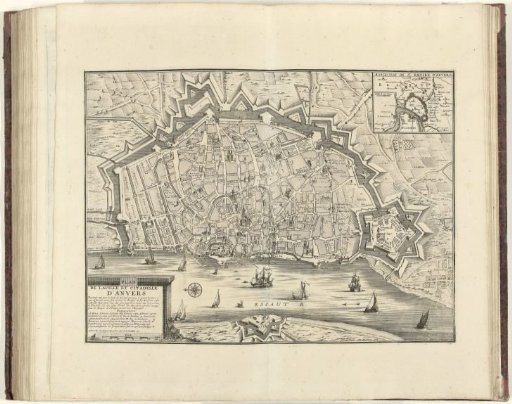 Plan of Antwerp, 1711