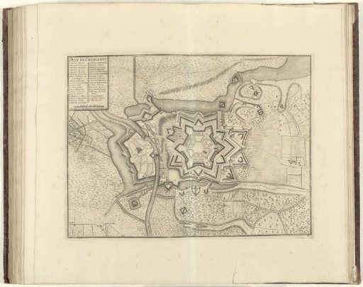 Plan of Charleroi, 1709