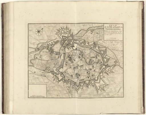Plan of Valenciennes, 1709