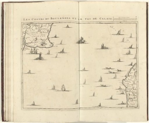 Map of the Strait of Calais, 1709