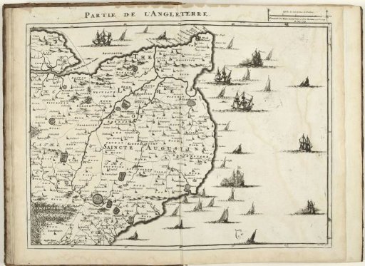 Map of South-West England, 1709